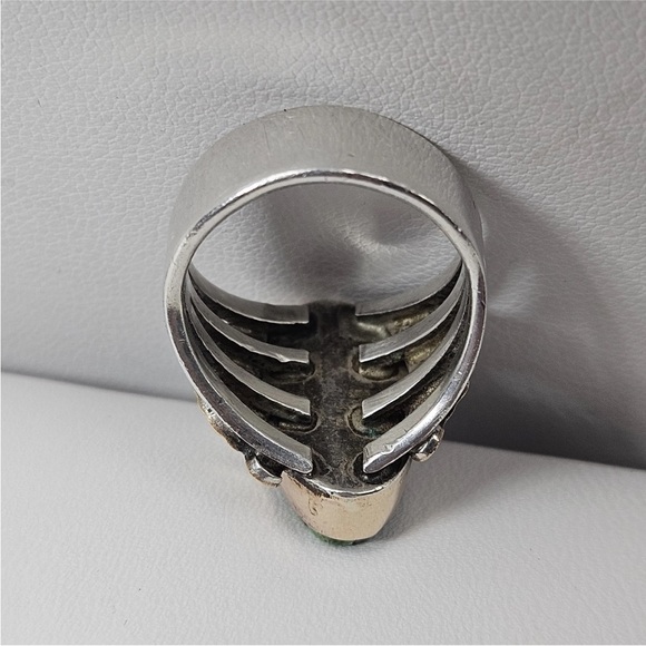 Signed sterling silver ring size 6.25 damele? high grade - Picture 7 of 9